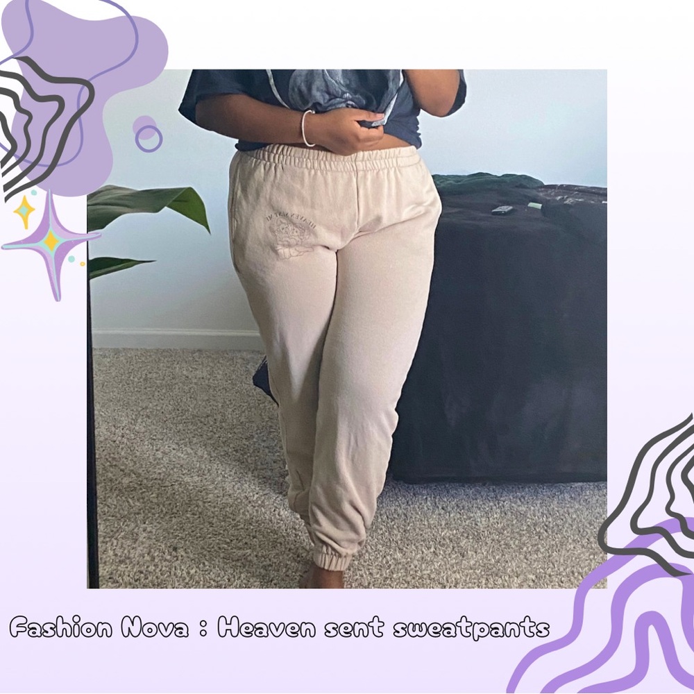 💜30% off sale💜 Fashion Nova | Heaven Sent sweatpants